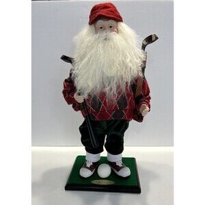 Vtg 2004 Old World Santa Collection Limited Edition Golfing Santa Christmas 18"